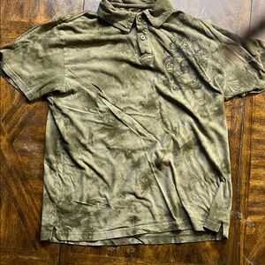 Olive Green Men's Polo Shirt, basically a collared tee! Very cool